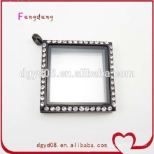 Locket flotante de alta calidad de los encantos del acero inoxidable del cristal 316